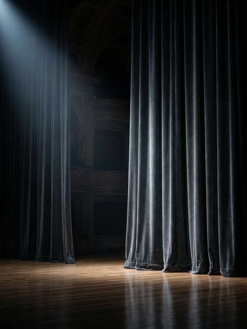 motorized stage curtain