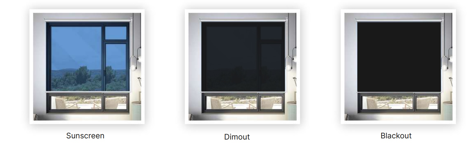 roller blinds materials fabric types roller shades