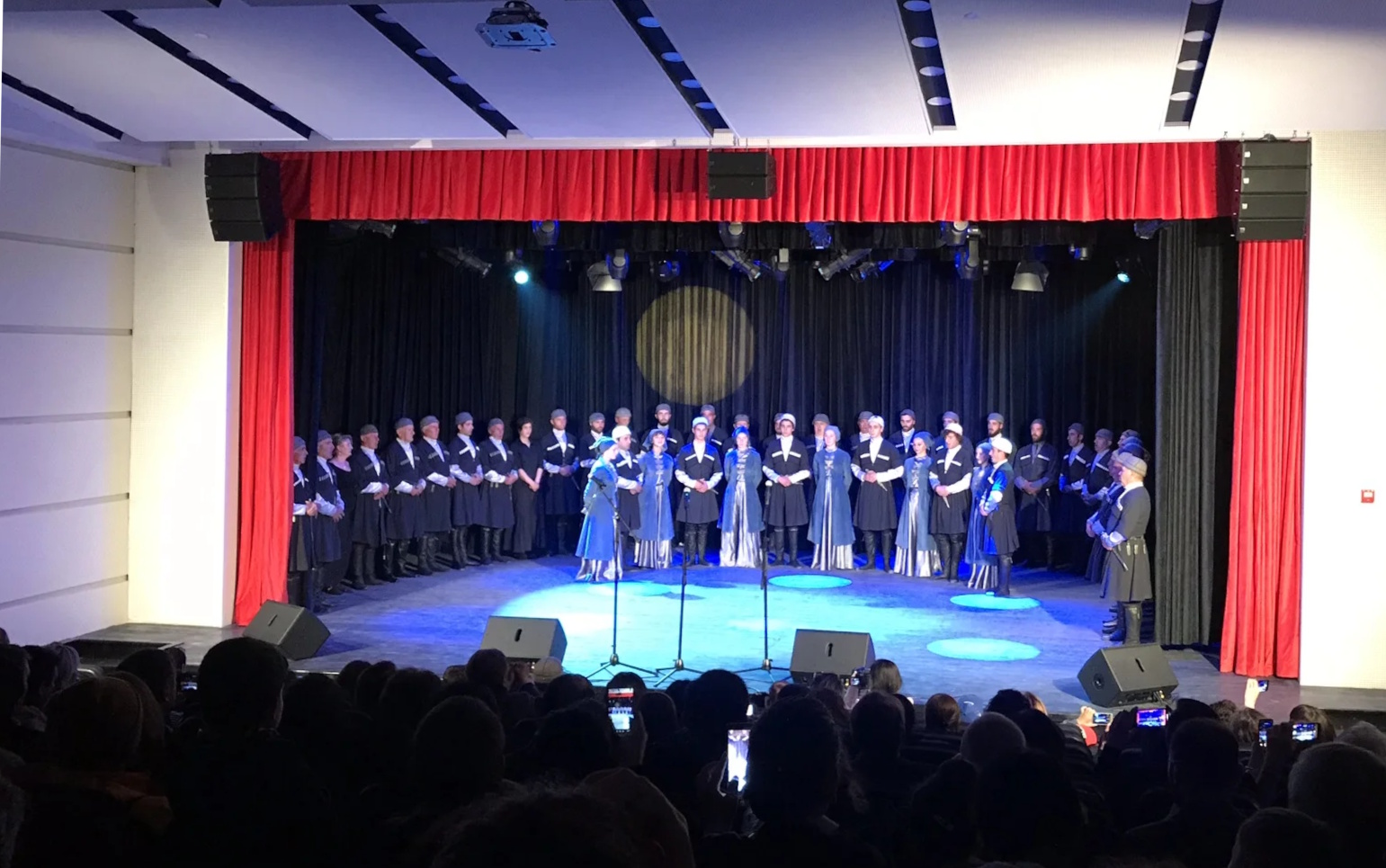 stage curtains motorised theatre somfy