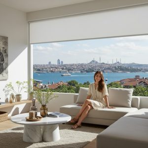 Residential screen roller blinds