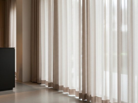 lobby reception curtains